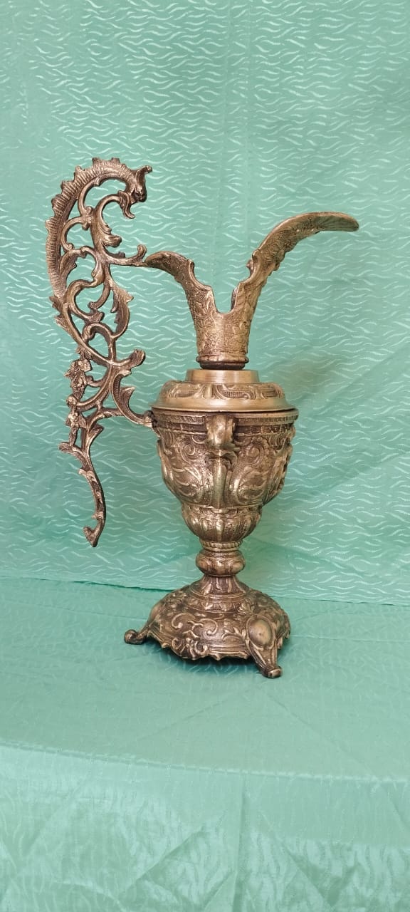 Belle grande aiguière chinois en bronze début 20 ème siècle
