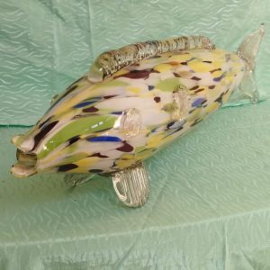 MURANO Poisson en verre soufflé façon Clichy
