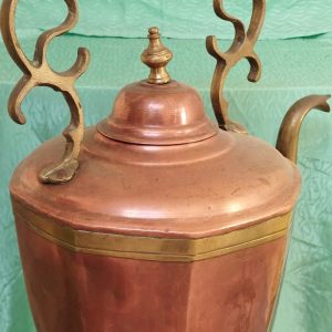 Grande theiere Mauresque ancienne brasero cuivre laiton Maroc Maghreb